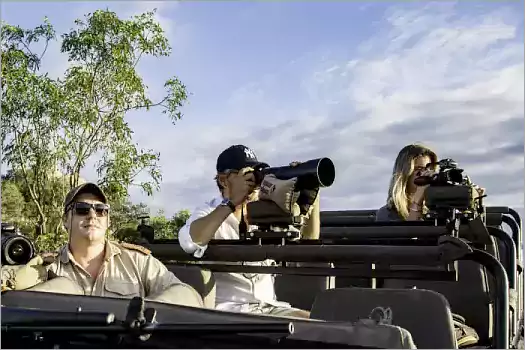 Photografic safari on a specially adapted vehicle