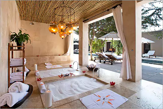 Royal Malawane,Moroccan sunken baths - just the place for a soothing soak